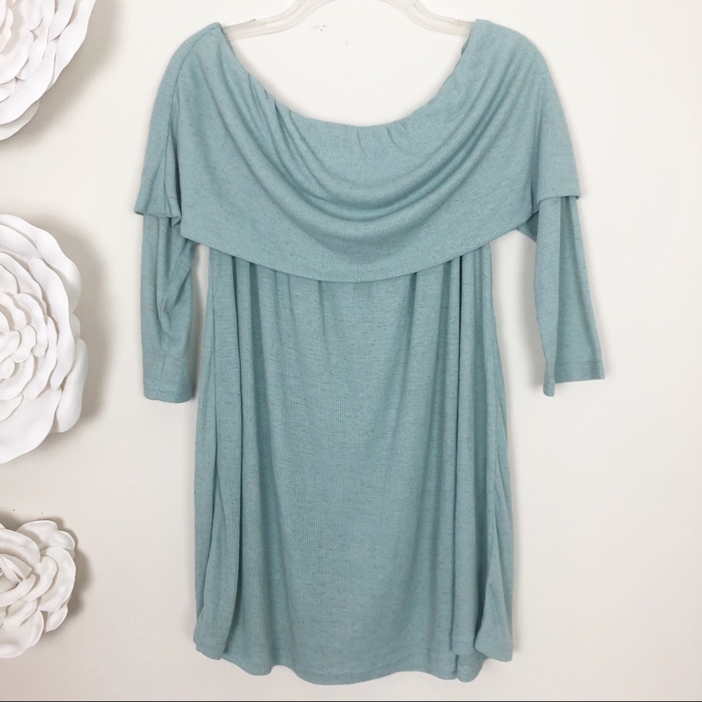 Umgee light blue boho tunic
